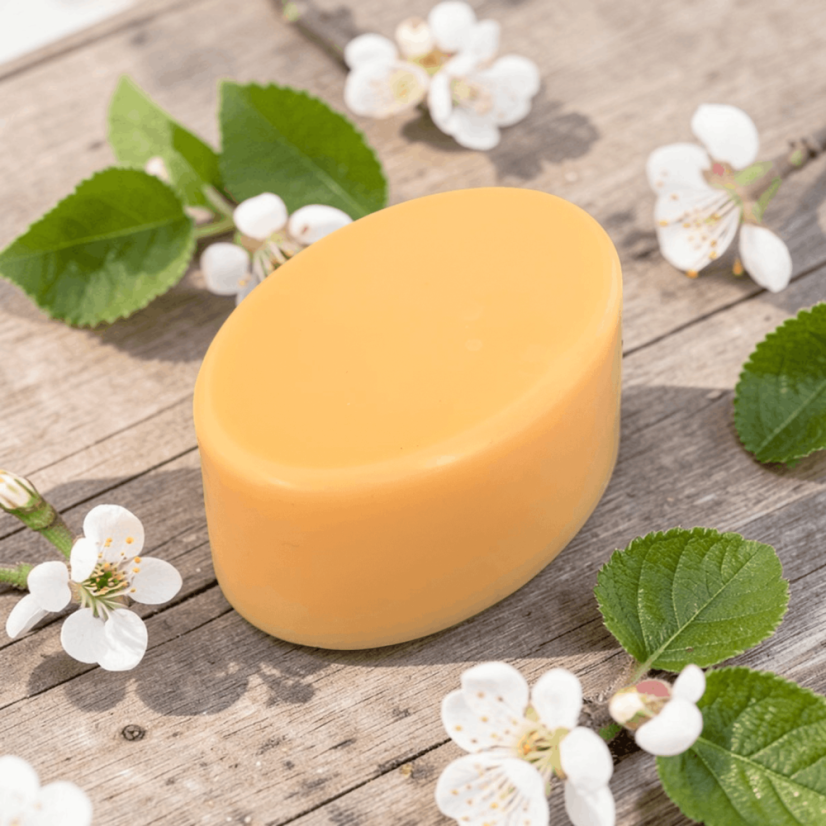 Přírodní mýdlo Broskev,  bambucké máslo