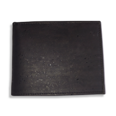 Korková peněženka Leo, Black